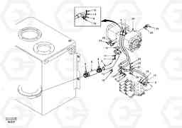 7709 Hydraulic system, hydraulic tank to hydraulic pump EC140, Volvo Construction Equipment