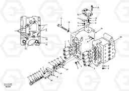 7714 Control valve with fitting parts. EC140, Volvo Construction Equipment