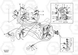 14591 Servo system, control valve to solenoid valve EC140, Volvo Construction Equipment