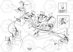 14599 Servo hydraulics, return line tank EC140, Volvo Construction Equipment