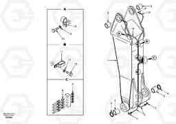 46069 Boom and grease piping, adjustable 1st EC140, Volvo Construction Equipment