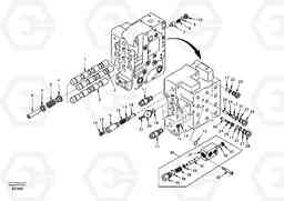 95779 Main control valve, boom and bucket and travel Rh EC140, Volvo Construction Equipment