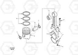 26090 Connecting rod and piston EC290, Volvo Construction Equipment