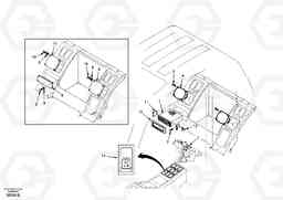 96481 Cassette radio recorder with mounting details EC290, Volvo Construction Equipment