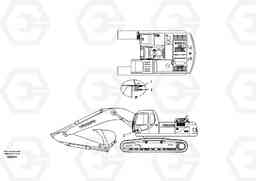 34819 Decal, inner location EC290, Volvo Construction Equipment