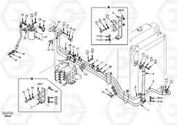 6673 Hydraulic system, hydraulic tank to hydraulic oil cooler EC290, Volvo Construction Equipment