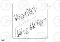 18519 Hydraulic gear pump for quickfit and rotator EC290, Volvo Construction Equipment