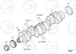 30834 Crankshaft EC360, Volvo Construction Equipment