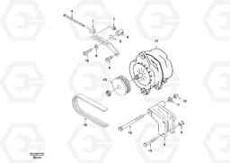 51115 Alternator with assembling details EC360, Volvo Construction Equipment