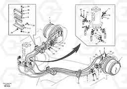 80088 Turning joint line, turning joint to travel motor EC360, Volvo Construction Equipment