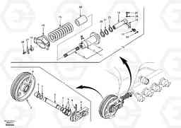 36192 Front idler, spring package EC360, Volvo Construction Equipment