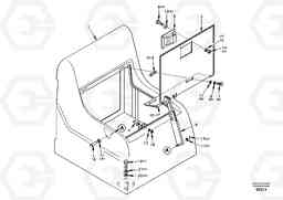 12487 Tool box, cowl EC360, Volvo Construction Equipment