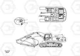 35447 Decal, inner location EC360, Volvo Construction Equipment