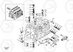 40722 Control valve with fitting parts. EC360, Volvo Construction Equipment