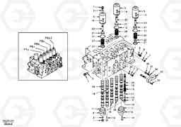 66563 Main control valve, boom and bucket and travel Rh EC360, Volvo Construction Equipment