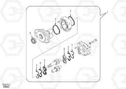 18520 Hydraulic gear pump for quickfit and rotator EC360, Volvo Construction Equipment