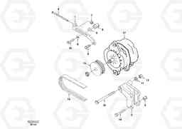 51121 Alternator with assembling details EC460, Volvo Construction Equipment