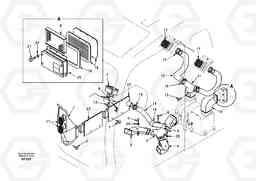 46848 Air duct in cabin and cabin floor EC460, Volvo Construction Equipment