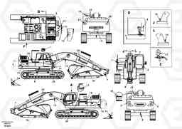 34790 Decal, outer location EC460, Volvo Construction Equipment