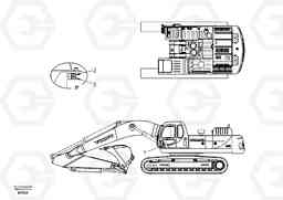 35506 Decal, inner location EC460, Volvo Construction Equipment