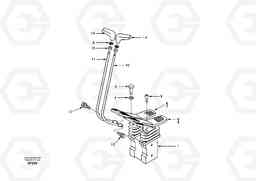 34131 Remote control valve pedal with fitting parts EC460, Volvo Construction Equipment