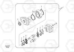 18521 Hydraulic gear pump for quickfit and rotator EC460, Volvo Construction Equipment