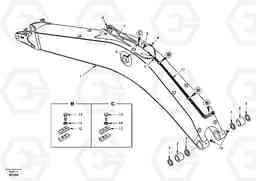 35650 Boom and grease piping, mono EC460, Volvo Construction Equipment