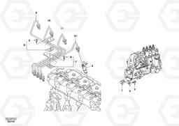 44102 Fuel pipes-injector EC55 SER NO 3001 -, Volvo Construction Equipment