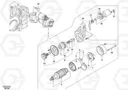 41845 Starter motor, mounting EC55 SER NO 3001 -, Volvo Construction Equipment