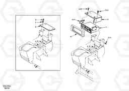 66562 Cassette radio recorder with mounting details EC55 SER NO 3001 -, Volvo Construction Equipment