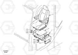 41162 Operator seat with fitting parts EC55 SER NO 3001 -, Volvo Construction Equipment