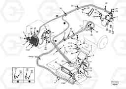 97684 Air conditioning line, cooling and heater EC55 SER NO 3001 -, Volvo Construction Equipment