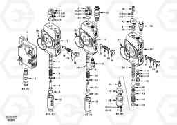 69910 Main control valve, inlet and boom and boom swing EC55 SER NO 3001 -, Volvo Construction Equipment