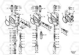 40693 Main control valve, boom 1 and bucket and dipper arm 2 and outlet. EC55 SER NO 3001 -, Volvo Construction Equipment