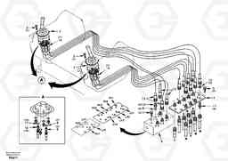 50528 Servo system, control valve to remote control valve EC55 SER NO 3001 -, Volvo Construction Equipment