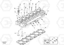 34157 Cylinder head EW170 & EW180 SER NO 3031-, Volvo Construction Equipment