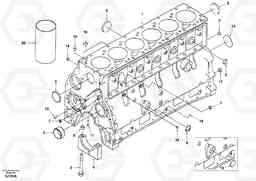 35558 Cylinder block EW170 & EW180 SER NO 3031-, Volvo Construction Equipment