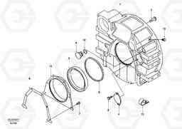 35565 Flywheel housing EW170 & EW180 SER NO 3031-, Volvo Construction Equipment