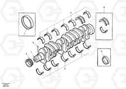 26057 Crankshaft EW170 & EW180 SER NO 3031-, Volvo Construction Equipment