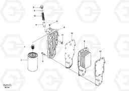 34580 Oil cooler EW170 & EW180 SER NO 3031-, Volvo Construction Equipment