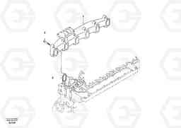 26329 Exhaust manifold EW170 & EW180 SER NO 3031-, Volvo Construction Equipment