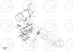 33214 Exhaust system EW170 & EW180 SER NO 3031-, Volvo Construction Equipment