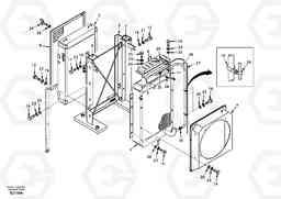 33219 Radiator EW170 & EW180 SER NO 3031-, Volvo Construction Equipment