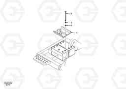 44221 Battery with assembling details EW170 & EW180 SER NO 3031-, Volvo Construction Equipment