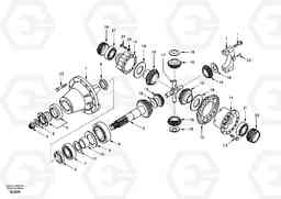 42756 Differential , rear axle EW170 & EW180 SER NO 3031-, Volvo Construction Equipment