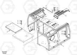 20943 Cowl frame, cover and hood EW170 & EW180 SER NO 3031-, Volvo Construction Equipment
