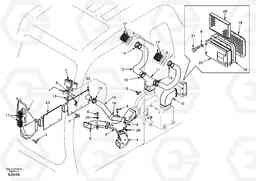 34331 Air duct in cabin and cabin floor EW170 & EW180 SER NO 3031-, Volvo Construction Equipment