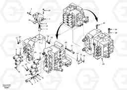 100182 Control valve with fitting parts. EW170 & EW180 SER NO 3031-, Volvo Construction Equipment