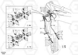 54897 Working hydraulic, clamshell EW170 & EW180 SER NO 3031-, Volvo Construction Equipment