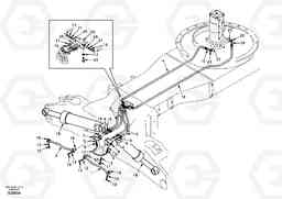 1077 Working hydraulic, front outrigger EW170 & EW180 SER NO 3031-, Volvo Construction Equipment